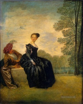 Antoine Watteau Werke - die launische Mädchen Jean Antoine Watteau